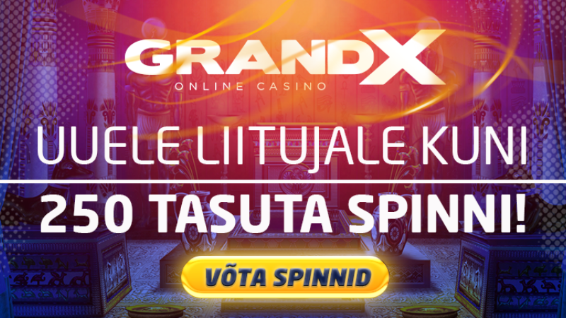 GrandX tasuta spinnid