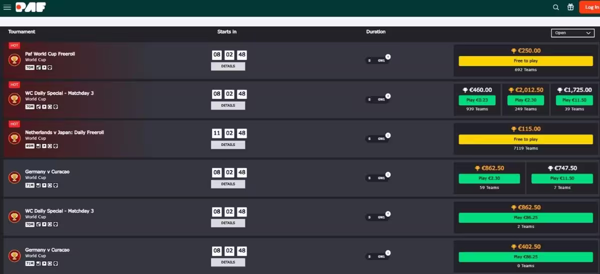 Paf-fantasy-sports » Kasiino21 | Usaldusväärne teejuht Eesti mängijale Paf Fantasy Sports mängude valik