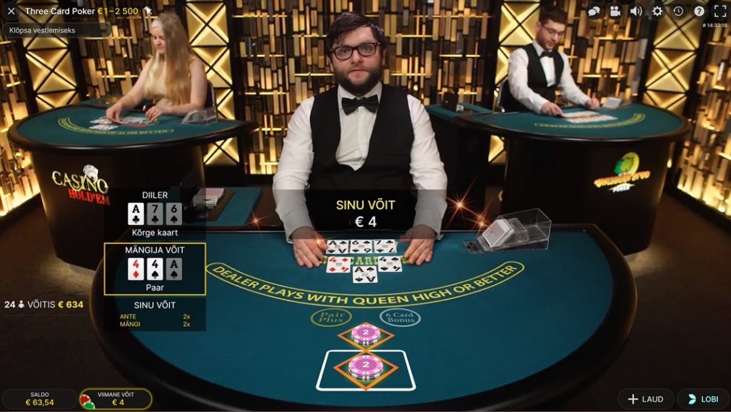 3 Card Poker : kuidas see mäng küll käib?hree Card Poker