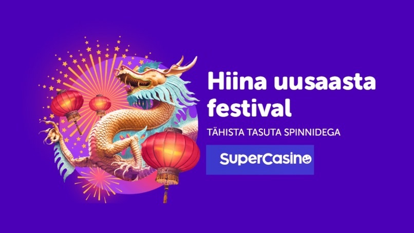 Hiina uusaasta Festival SuperCasinos pakub ohtralt tasuta spinne