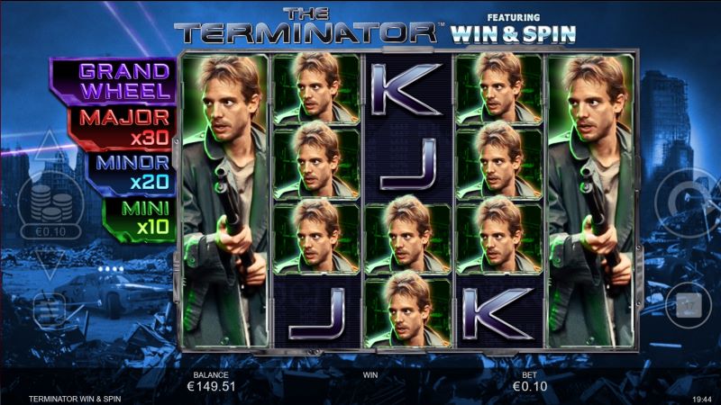 Terminator Win and Spin mängus on põnevaid boonusfunktsioone