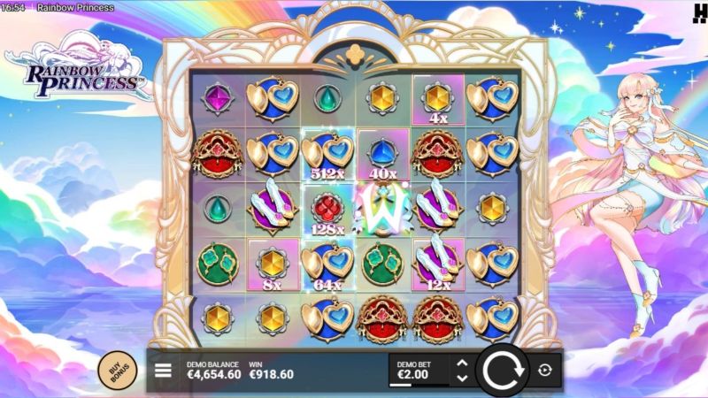 Rainbow Princess slotika boonusmäng