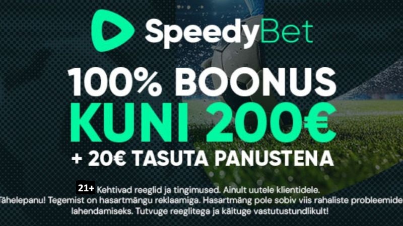 Speedybet kasiino ja spordiennustuse ülevaade