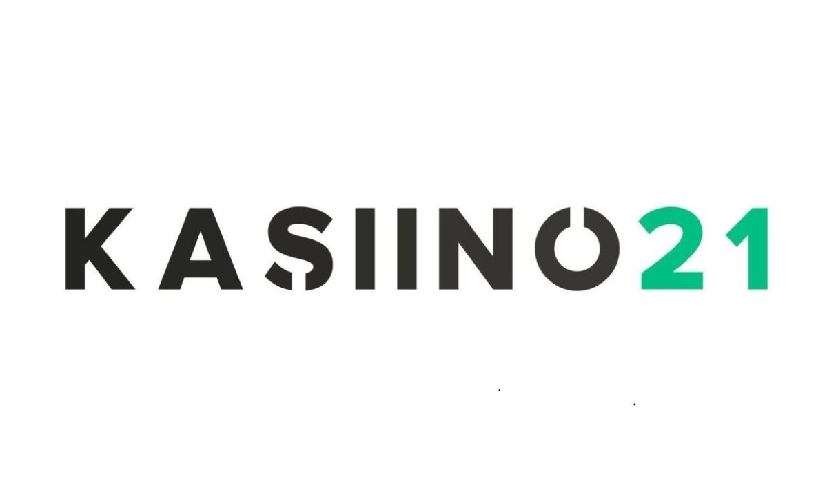 Kasiino21 suur logo valgel taustal